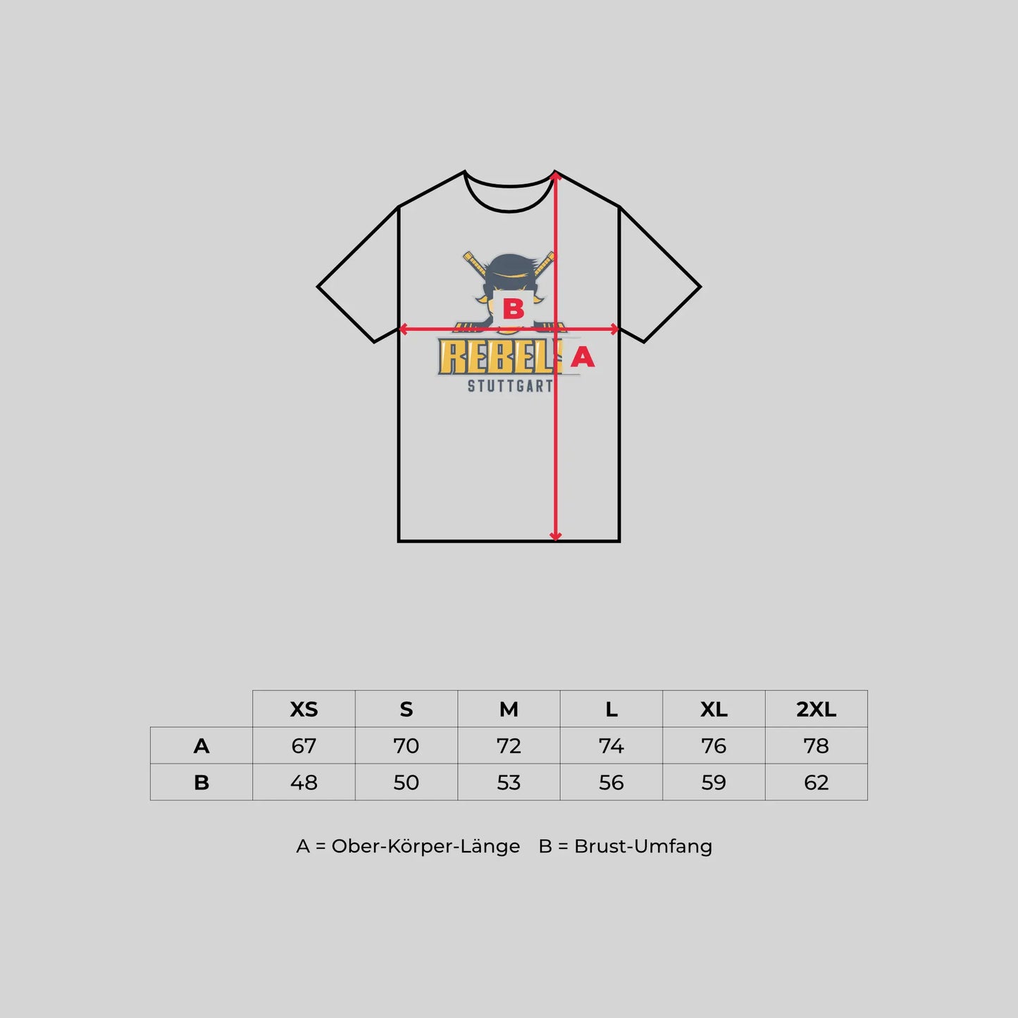 T-Shirt Stuttgart Rebels Blau-Gelb