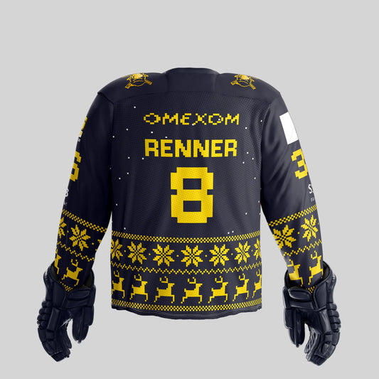 Game-Worn Winter Jersey - #8 Renner
