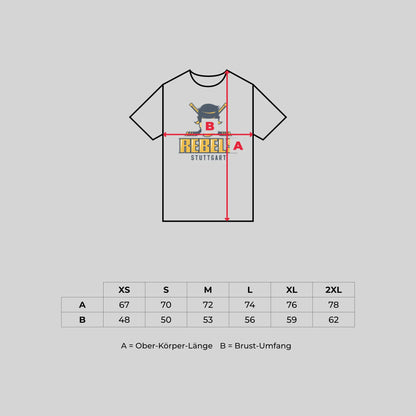 T-Shirt Stuttgart Rebels Blau-Gelb