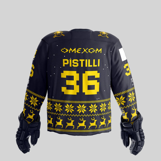 Game-Worn Winter Jersey - #36 Pistilli